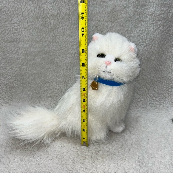 Stuart Little cat plush Snowbell 9" 2002 vintage white & fluffy - Picture 5 of 11
